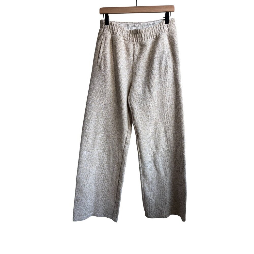 Offline by Aerie Marbled Cream Snowday Wide Leg Pants Size Medium - Picture 4 of 8